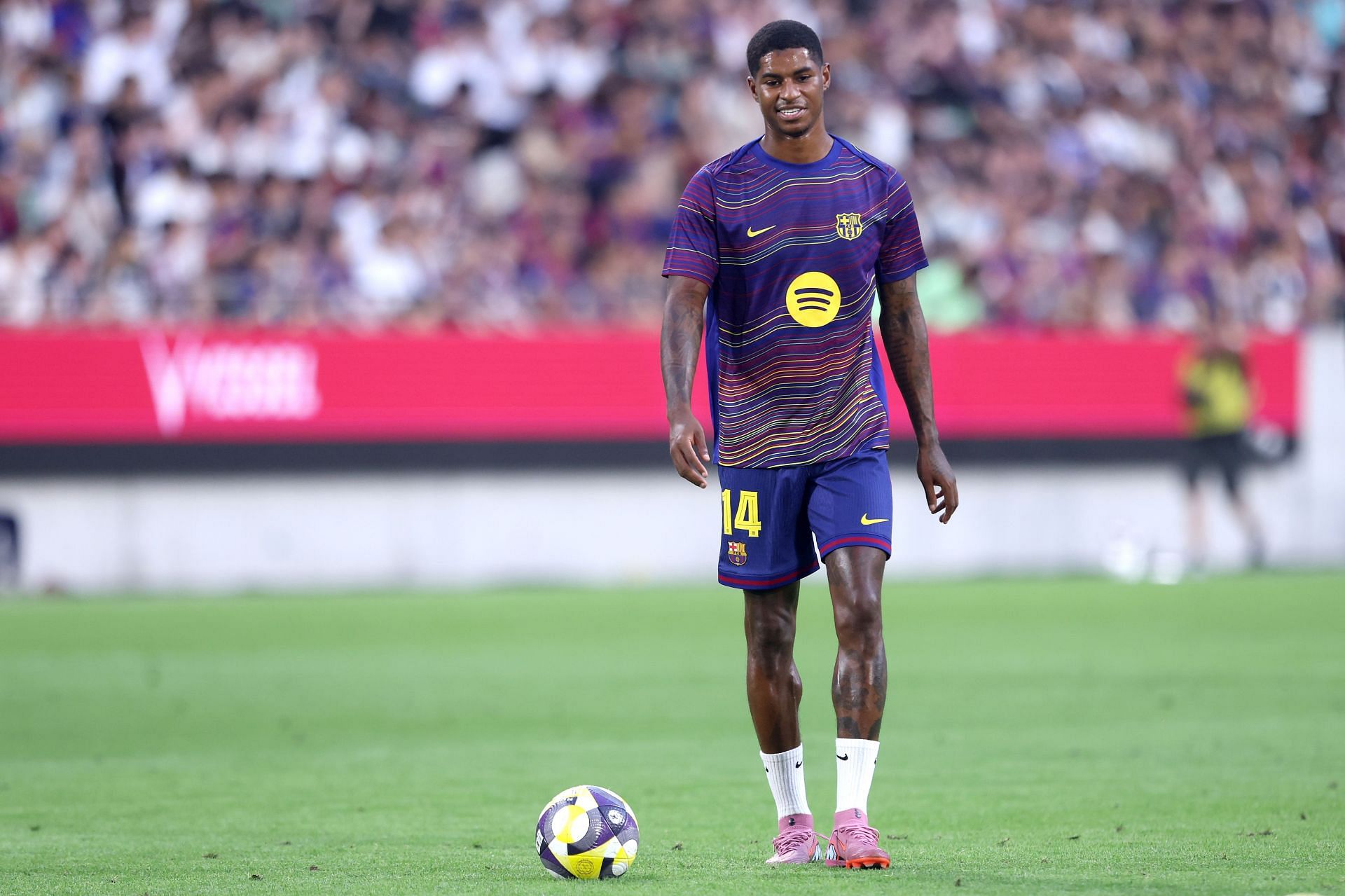 Rashford is currently on loan at Barcelona.